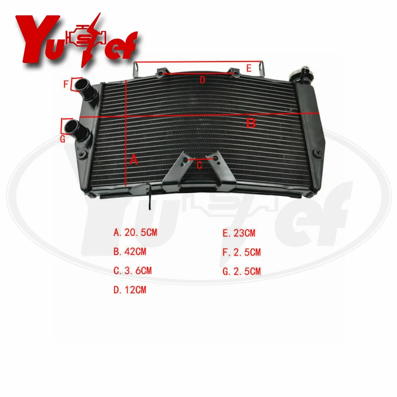 Радиатор охлаждения мотоцикла для DUCATI 848 1098 1198 2008-2011 2009 2010