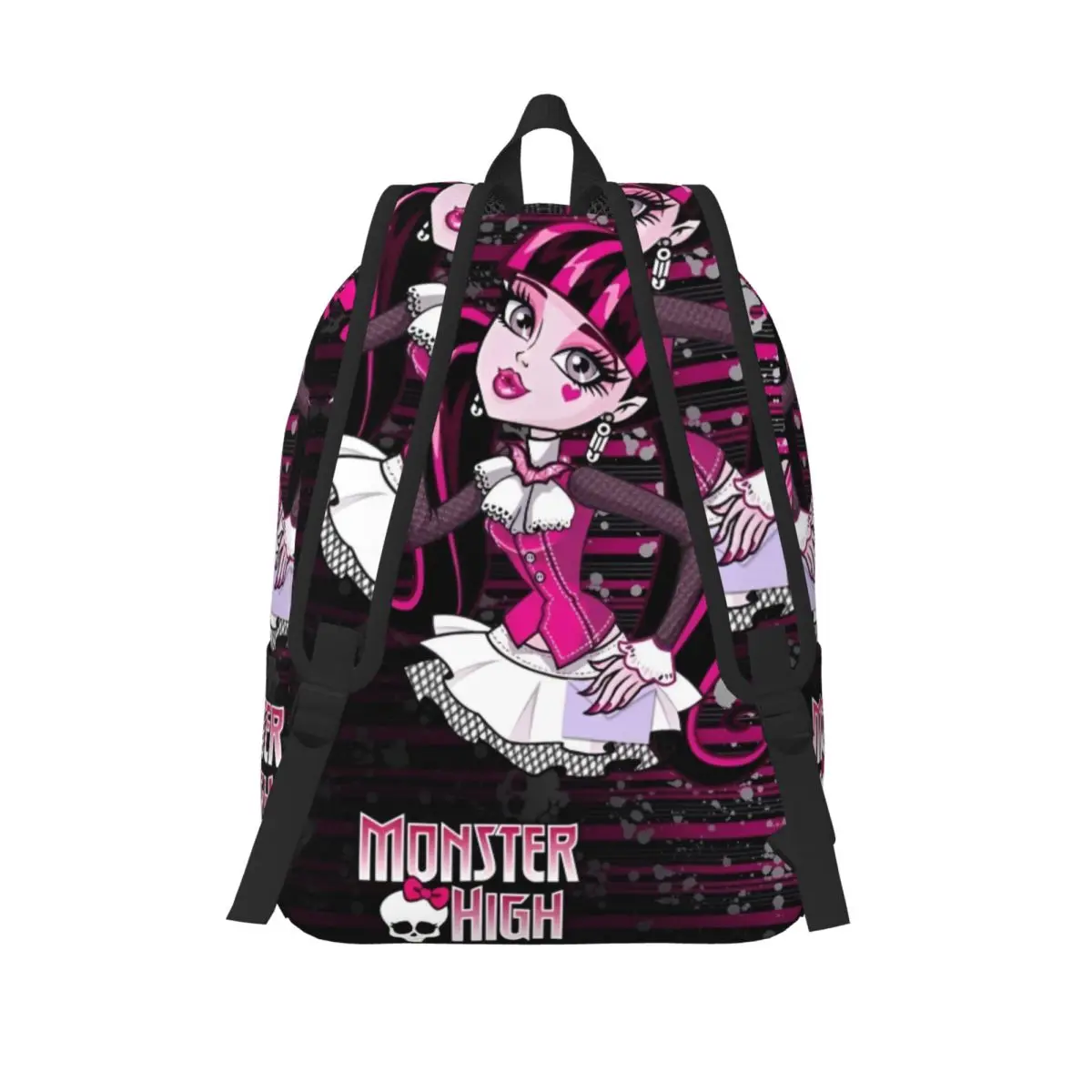 Модный Рюкзак Monster High в стиле аниме Draculaura прочный студенческий рабочий забавный