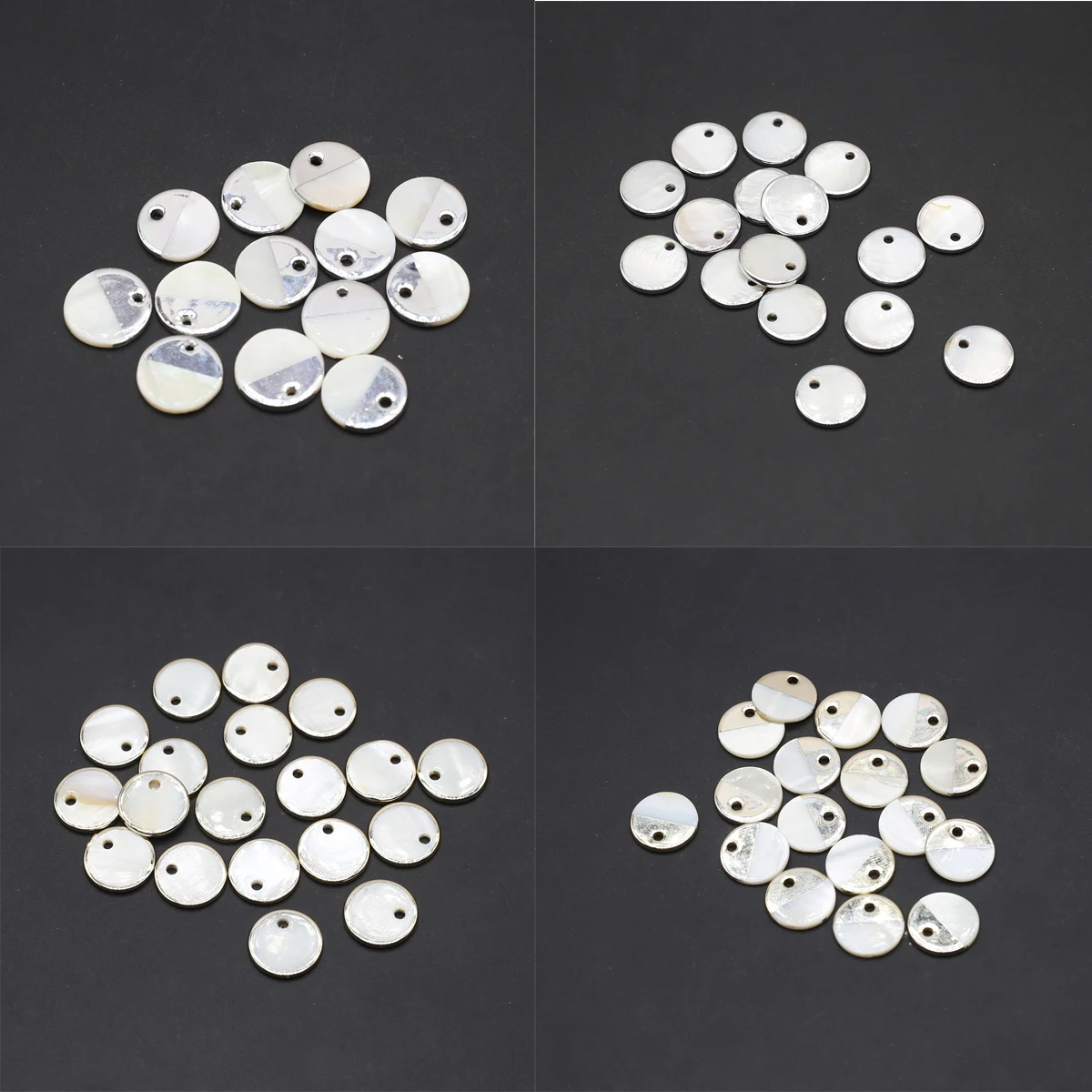 

5 PCS Natural Freshwater Shell Round Pendant 15x15mm Charm Jewelry DIY Making Necklace Earrings Accessories Home Decoration Gift