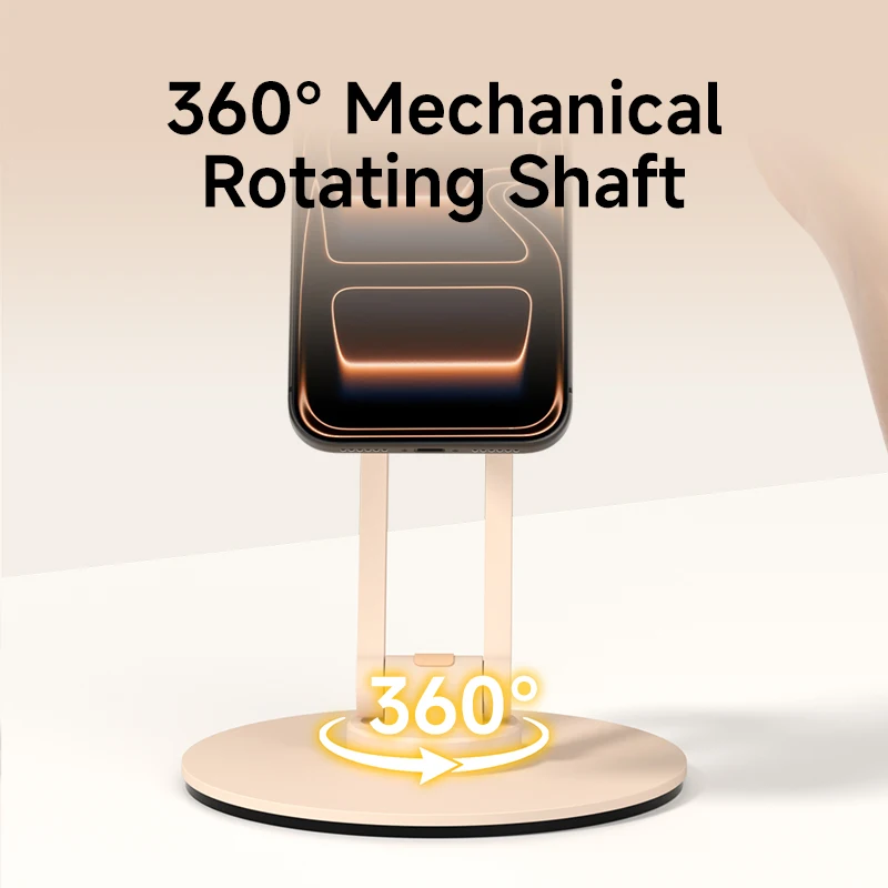 Фото Магнитная подставка для телефона Hagibis MagSafe 360° °   Вращающийся складной настольный держатель для телефона с регулируемой высотой для iPhone 17 Pro Max 16 15 №5