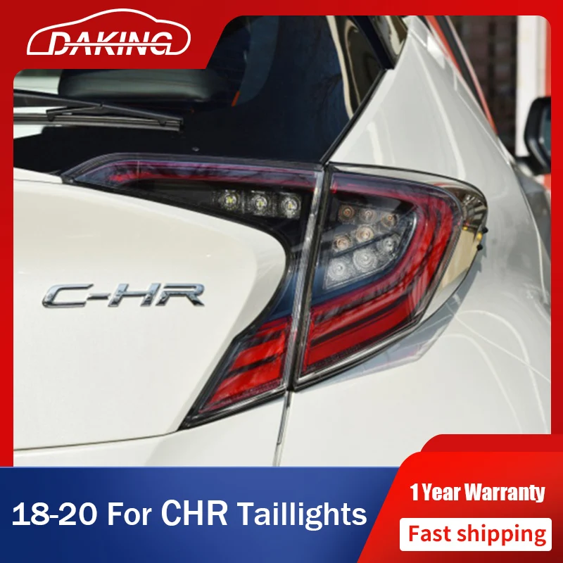 

Новые автомобильные задние фонари для Toyota C-HR 2018-2020 CHR IZOA, светодиодный ние Светодиодные ДХО, динамический сигнал поворота, тормозной фонарь заднего хода, задние фонари в сборе