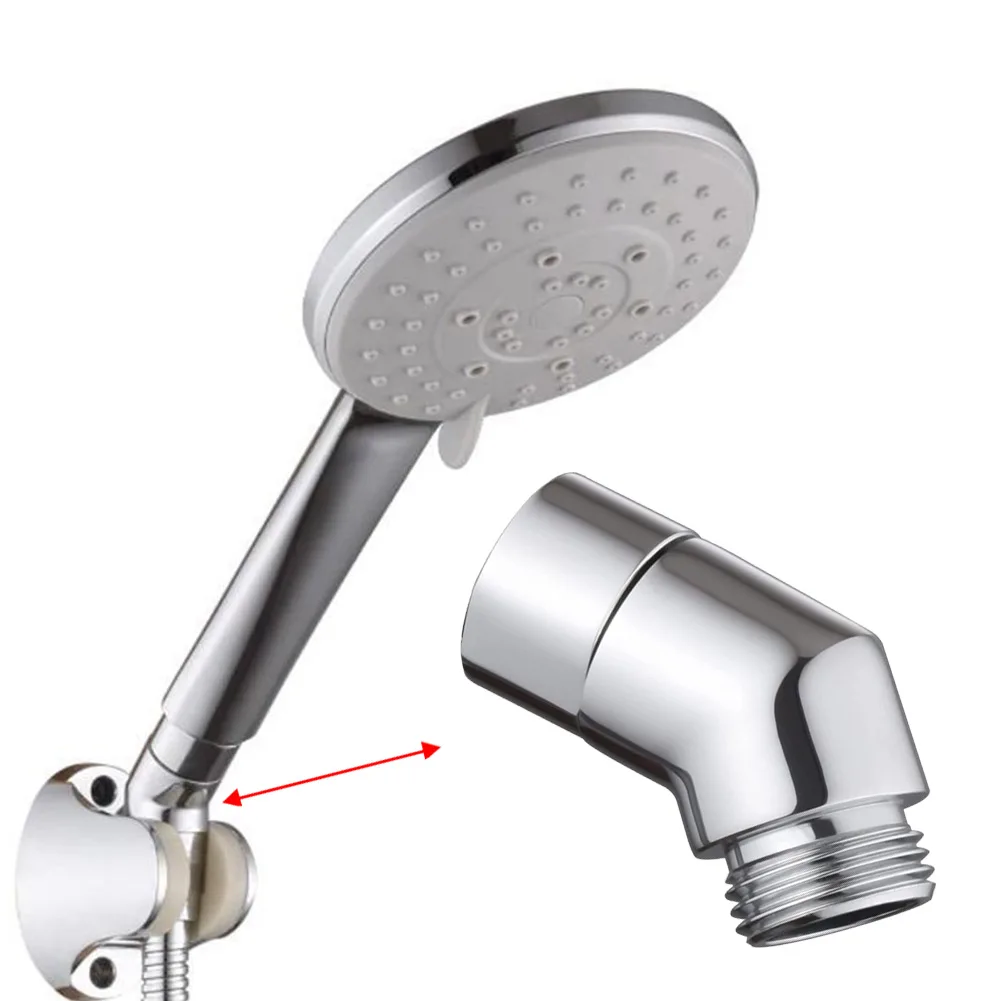 

Durable High Quality Shower Head Elbow Adapter Chrome Connector 135 Degree Bathroom Accessories For Hand Showers