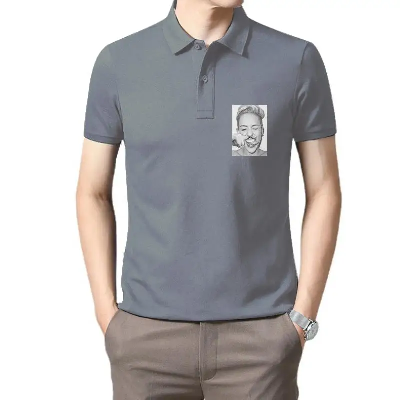 

Golf wear men New Blaze Man Funny Miley Cyrus Mustache Gift Idea polo t shirt for men