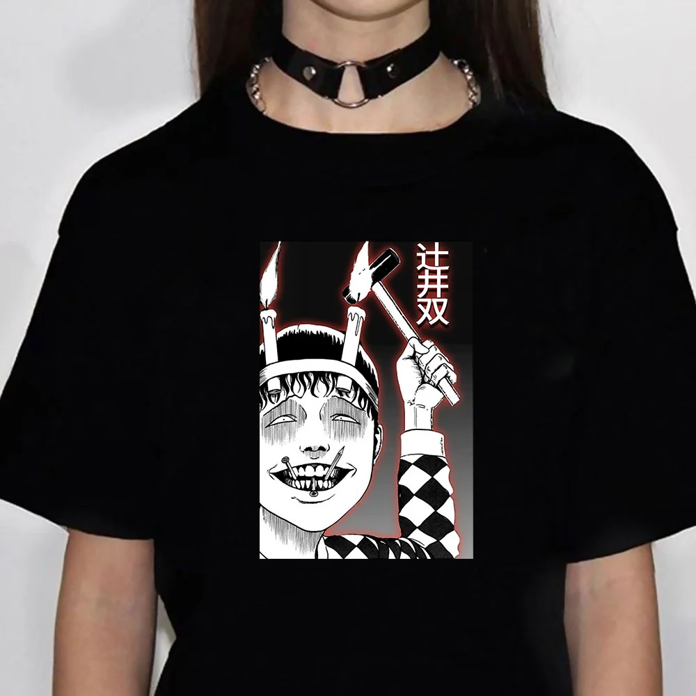

Футболка Junji Ito, Женский Топ манга, Женская японская одежда