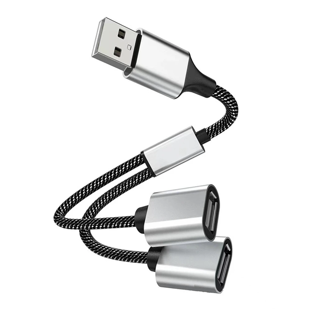 

USB-концентратор на USB 2,0 с тройным USB портом, адаптер OTG, кабель Hab, преобразователь для зарядки данных, USB-разветвитель, USB a на 2 USB