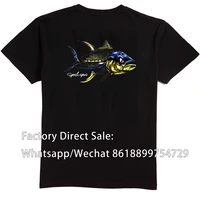 fish jersey fishing t shirt upf 50 shirt breathable summer tops wear cartoon maillot dress uv black sportswear outdoor run gear