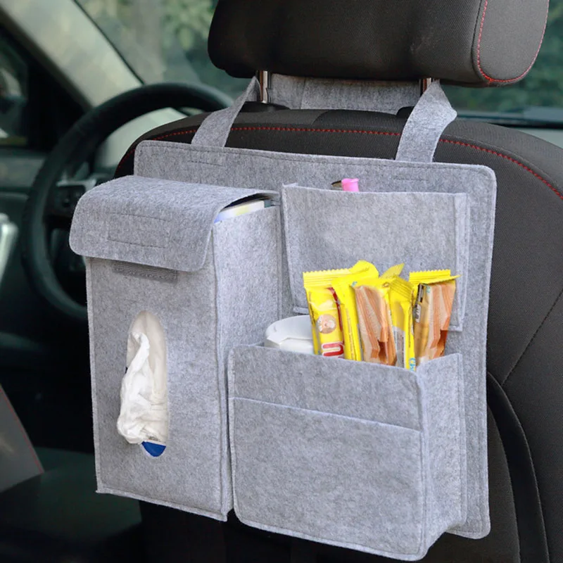 

Capacity Pouch Container Car Organizer Multi Creative Car Storage Hanging Bag Back Seat Back Bag Storage Travel Hanger for Auto