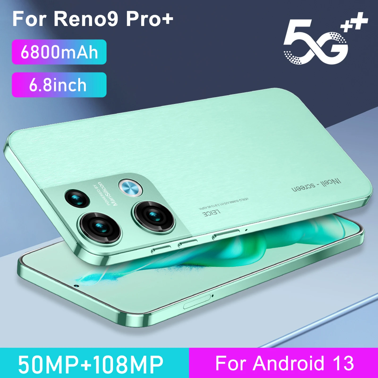 

Original Global Version Reno9 Pro 8GB 512GB Smartphone 6800mAh Battery 6.8”Display Android 13 Smart Phone 50MP Camera Cell Phone