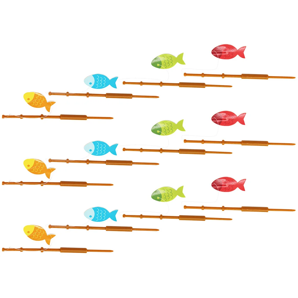 

Fishing Rod Decoration Photo Props Dessert Toppers Theme Cupcake Small Decors Kids Decorations Cocktail Poles