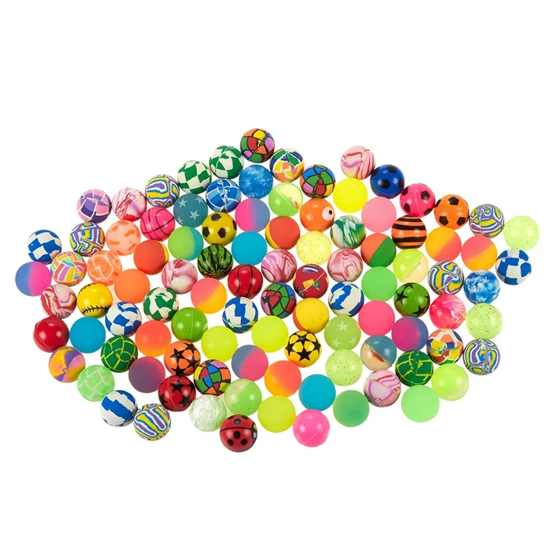 

100Pcs Kids Magic Bouncy Jumping Floating Bouncing Balls Rubber For Children Summer Water Pools Toys