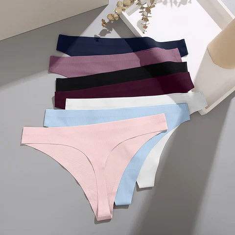New Seamless Women Thongs G String Sexy Lingerie Breathable Soft Female Underpants Low Waist Underwear Plus Size Panty Intimates