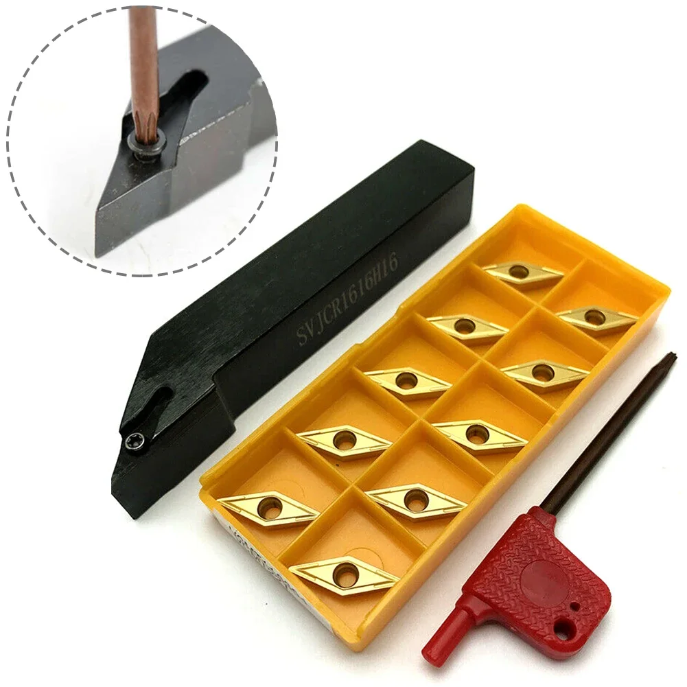 Ручной держатель для токарного инструмента VCMT160404 VCMT331 SVJCR1616H16 диаметр хвостовика