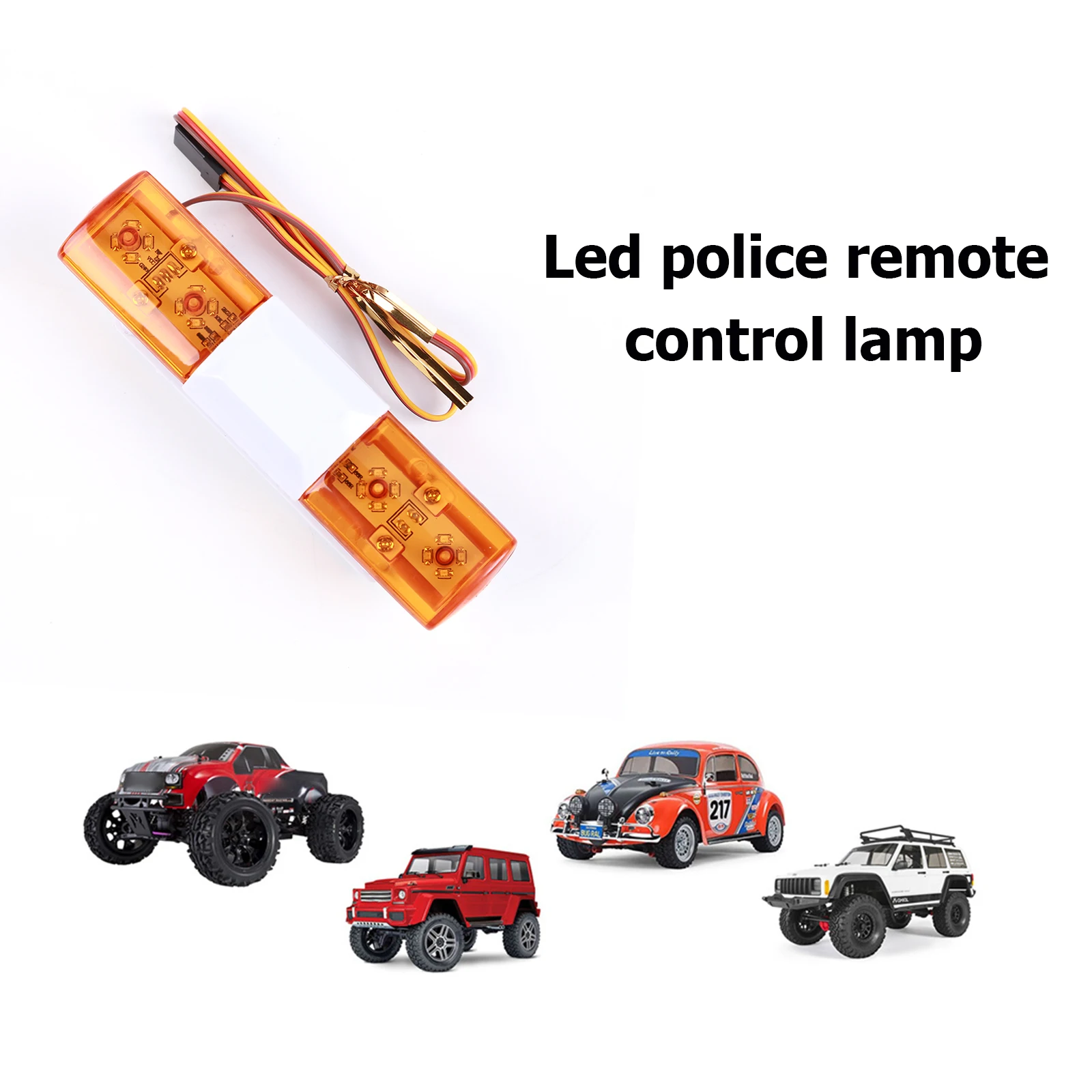 

5 режимов вращения мигающий светодиодный фонарь Аксессуары для предупредительной лампы для 1/10 1/8 HSP Traxxas CC01 Axial SCX10