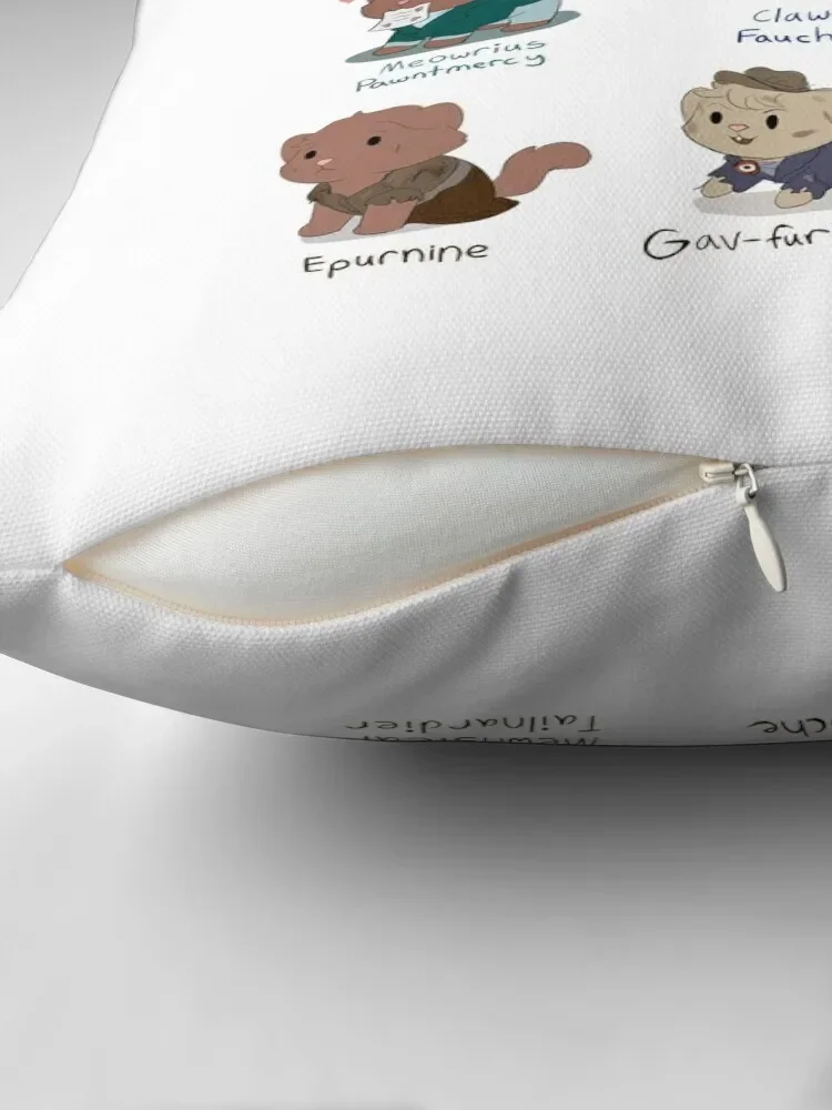 Cute Les Miserables Cat Pun (Les Meowserables) Throw Pillow Luxury Case Decorative Sofa Cushion pillow