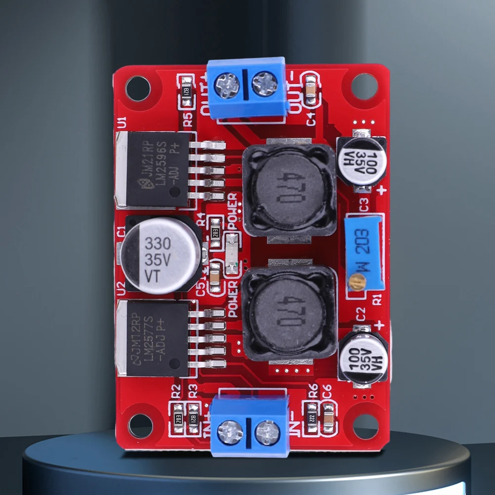 LM2577S+LM2596S Voltage Regulator Power Modules Wide Voltage Adaptation Volt Converter Module Auto Step Up Down for Solar Panel