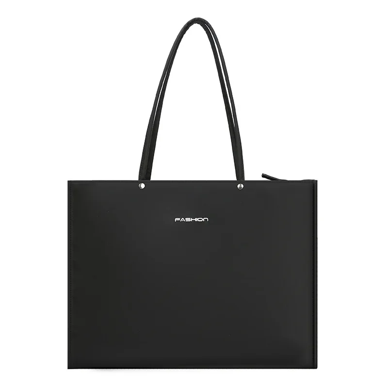 Large-capacity Handbag Business Bag Commuter Computer Bag Student Supplementary Class Bag Leisure Large Handbag File Zipper Bag