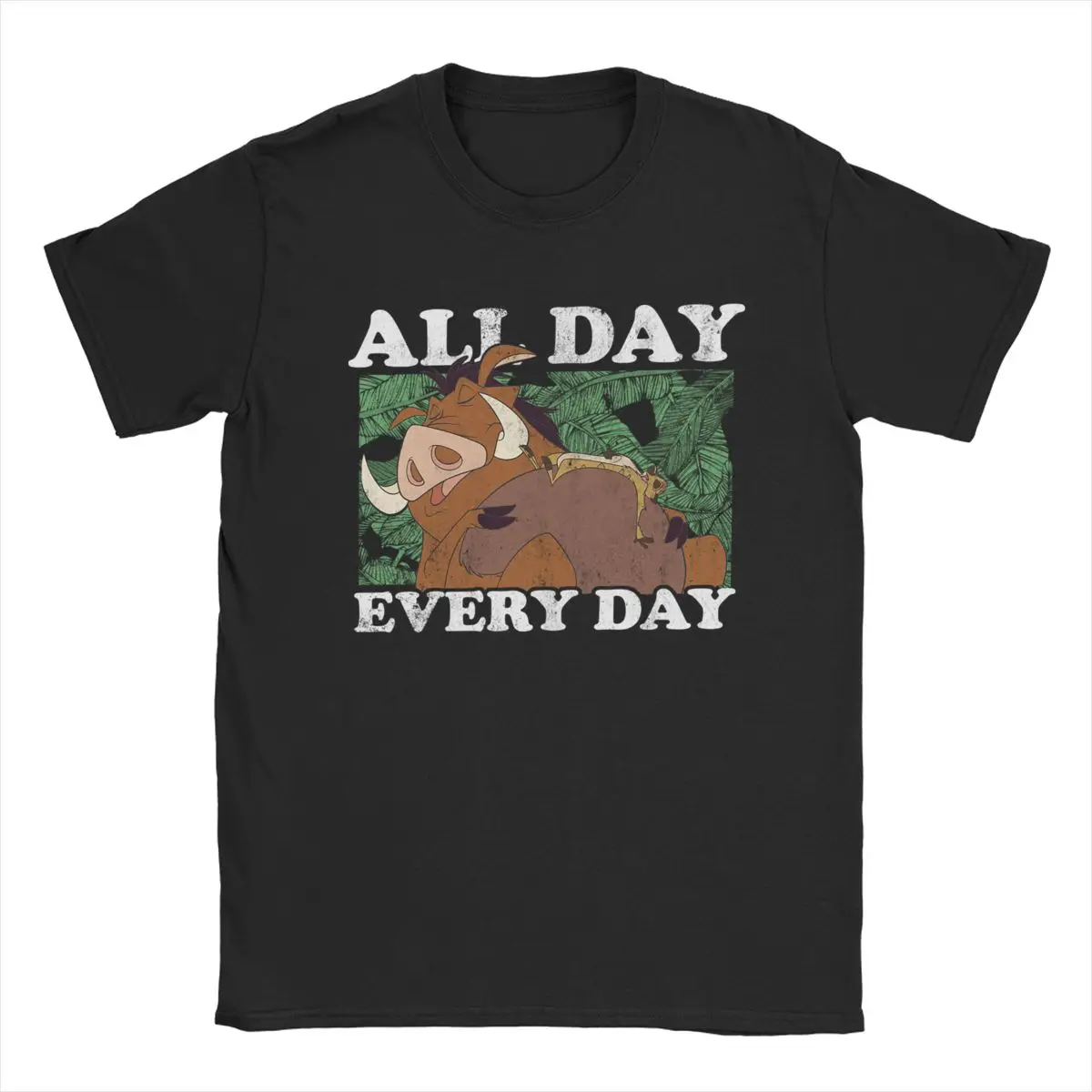 

Disney All Day Every Day Lion King T Shirt Men's 100% Cotton Fun T-Shirt Crew Neck Tees Short Sleeve Tops Graphic Printed