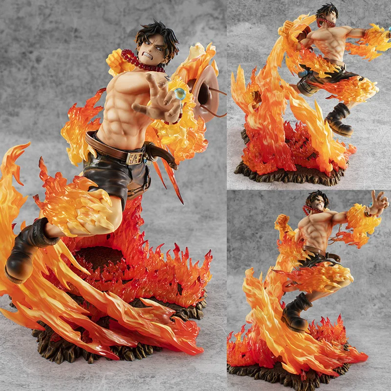 

25cm One Piece Portgas D Ace Max 15th Anniversary Figure Anime Special Edition Statue Mrx Action Figure Model Kid Toy Xmas Gifts