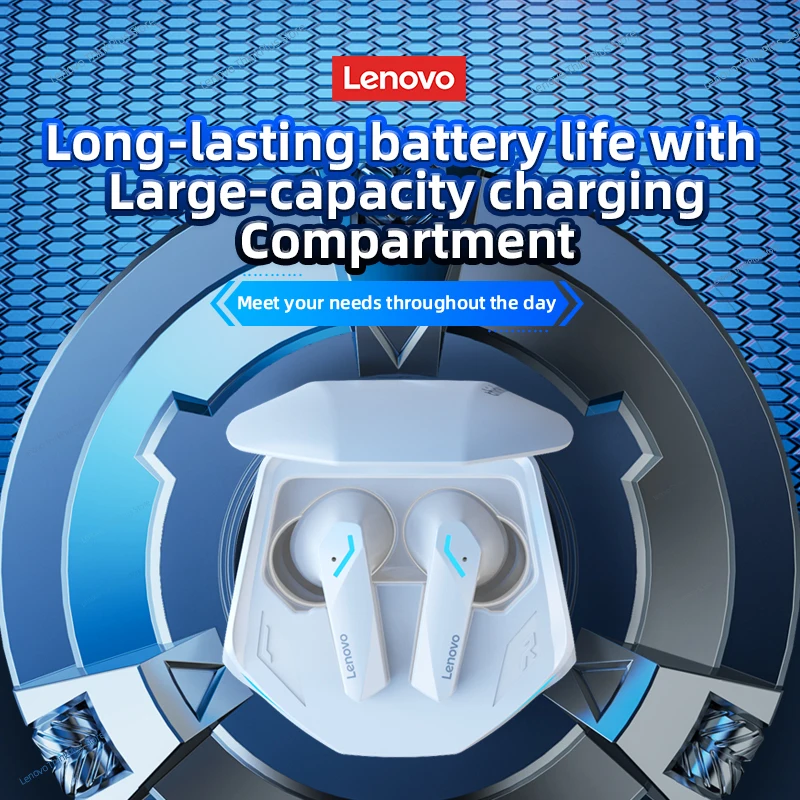 Фото Оригинальные наушники Lenovo GM2 Pro, Bluetooth 5,3, беспроводные Игровые наушники-вкладыши с низкой задержкой, HD-вызов, двойной режим, наушники с микроф... №5