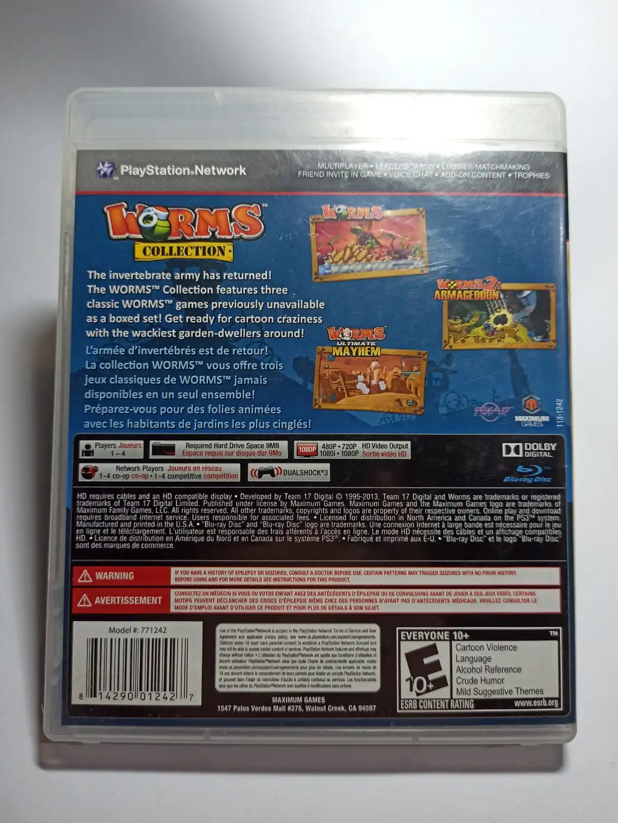 Worms Collection PS3 Мидия Оригинал Физика на