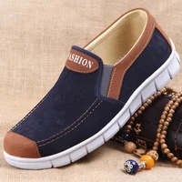 men walking loafers slip on comfortable casual shoes soft soled work safety cloth shoes plus size moccasins sapatenis masculino