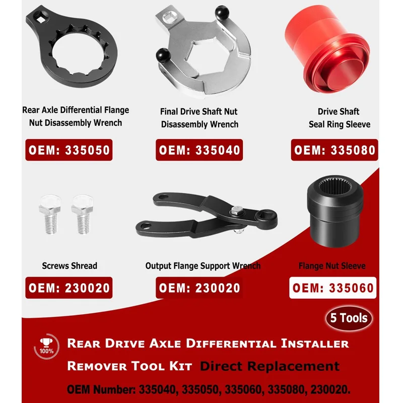 335040 Инструмент для снятия установщика дифференциала заднего привода BMW E70 E90 E91 E92