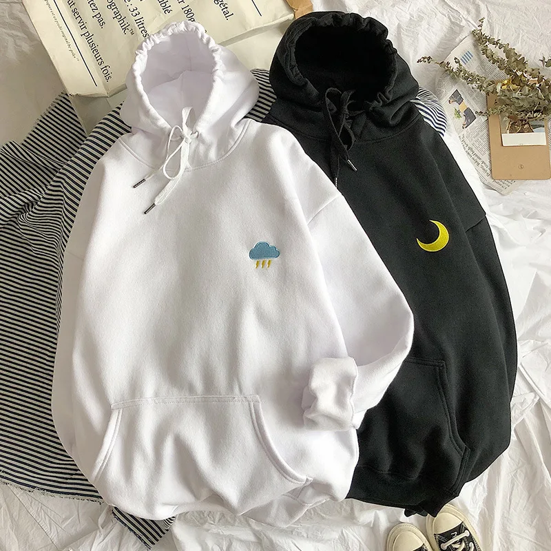 

Autumn Spring Print Hoodies Women Kindness Hoodies Oversized Pullovers Ladies Hoodies Large Size Couple Wear Sweatshirt Women