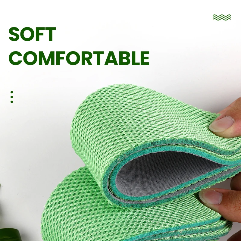 Стельки FootMaster с дезодорирующим растением мяты удобные нескользящие дышащие для