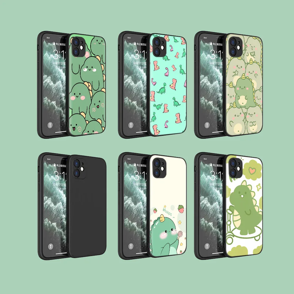 Черный Защитный чехол для VIVO Y30 Y50 Y53 Y55 Y55S Y69 Y71 Y81 Y81S Y81I Y93 Y95 панда Кот динозавр