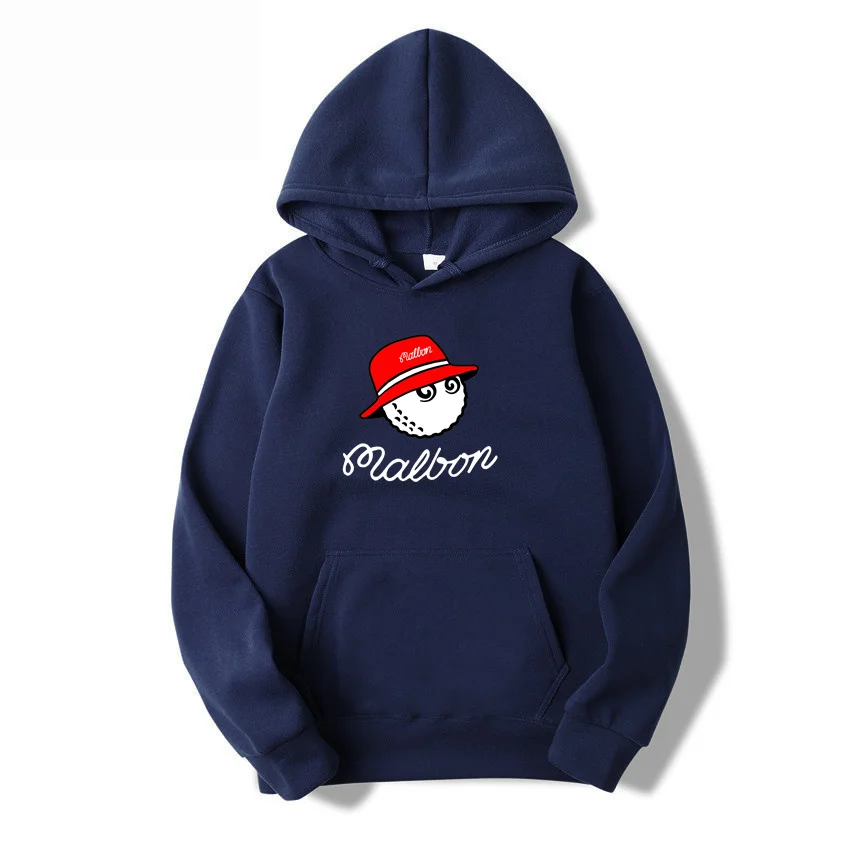 

2023Malbon Golf Hoodie New Men's Casual Sports Cool Hoodies Printed Fleece Oversized Hoodie Fashion Hip Hop Street Sweater S-3XL