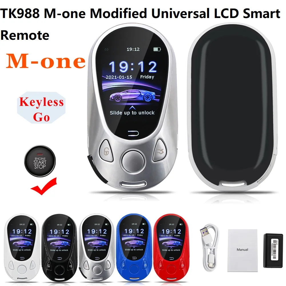 

TK988 M-one Modified Universal LCD Smart Remote For BMW Benz Audi VW Hyundai KIA And Fit One Button Start Function All Car Key