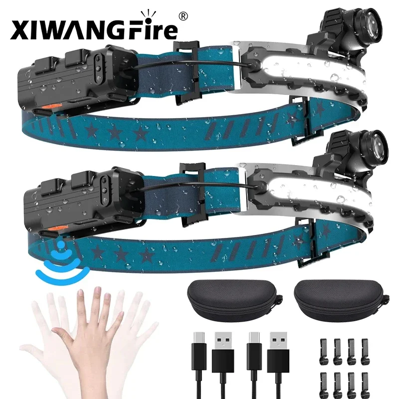 Налобный фонарь с датчиком движения 1000 лм 270 °