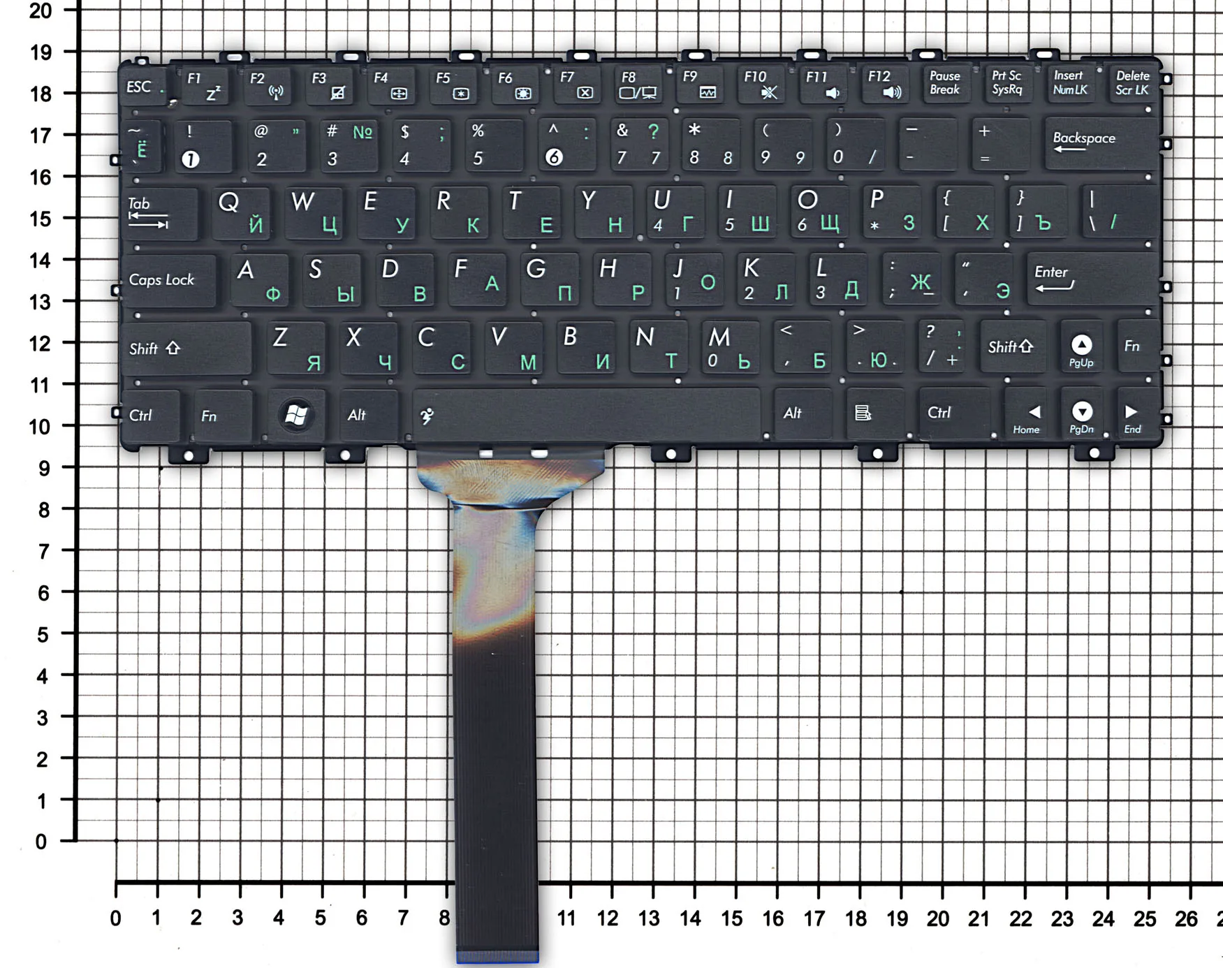 Клавиатура для Asus Eee PC 1015PW Русская Чёрная | Компьютеры и офис