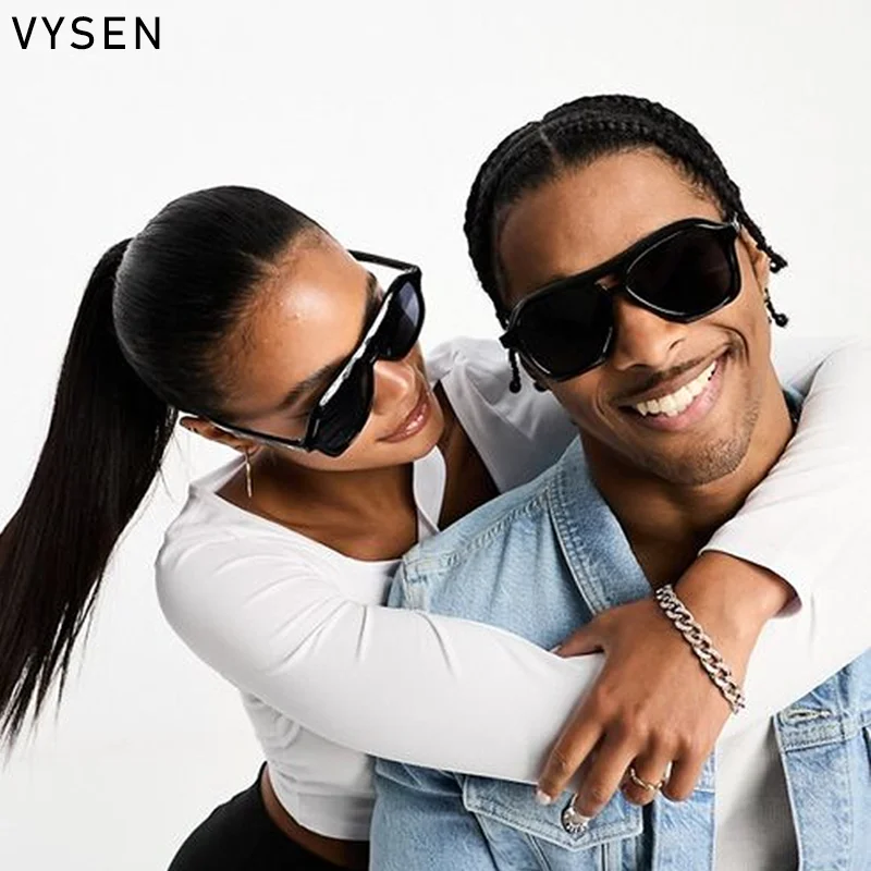 Y2K стильные солнцезащитные очки в средней оправе для женщин 2024 брендовые