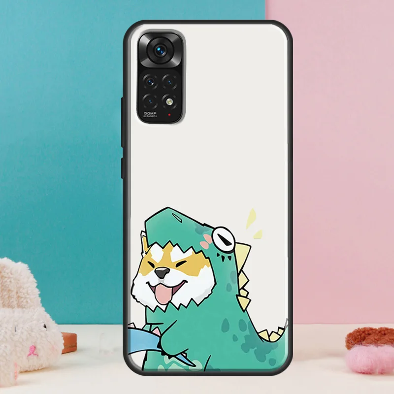 Couple Matching Cute Dinosaur Case For Xiaomi Redmi Note 12 11 10 9 8 Pro 9S 10S 11S 12S 12C 9A 9C 10A 10C Coque |