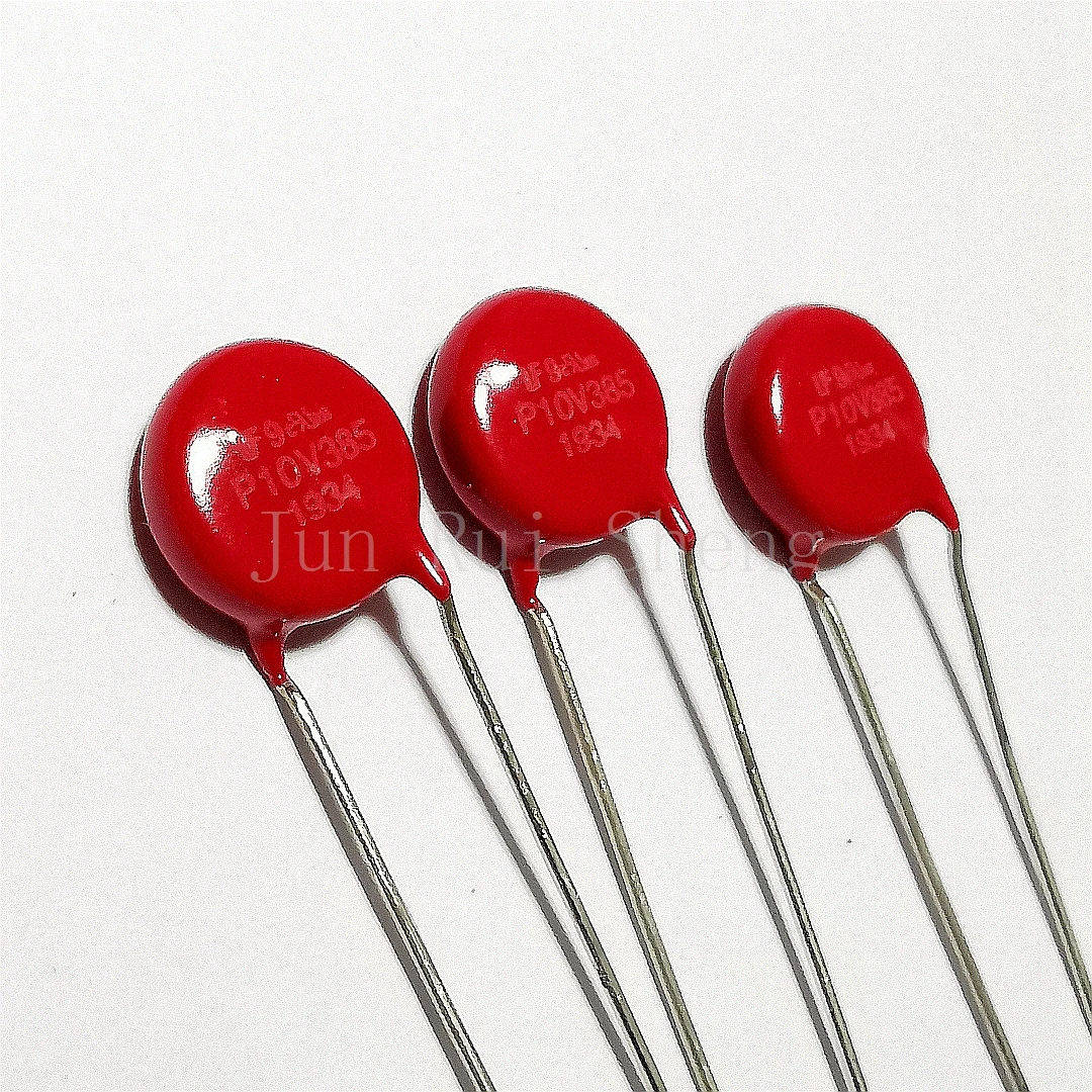 

20PCS Original V10E385PX3720-14 P10V385 Red Varistor 620V 3.5KA DISC 10MM Rheostat AC385 DC505 160pF MOV V10E385P V10E385PX3720