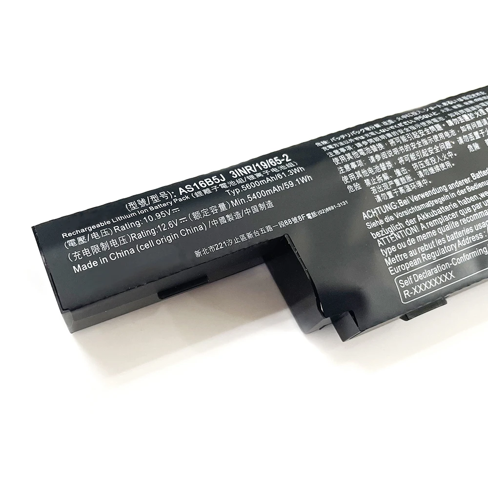 AS16B5J AS16B8J 10 8 V 5400mAh Аккумулятор для ноутбука Acer Spin E5-575G 53VG 5341 75MD F15 F5-573G 500N 51LQ Series
