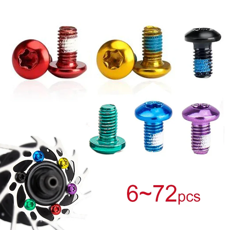 6 ~ 72 шт Велосипедный тормозной дисковый винт MTB велосипедный ротор болты T25 m5x9 мм