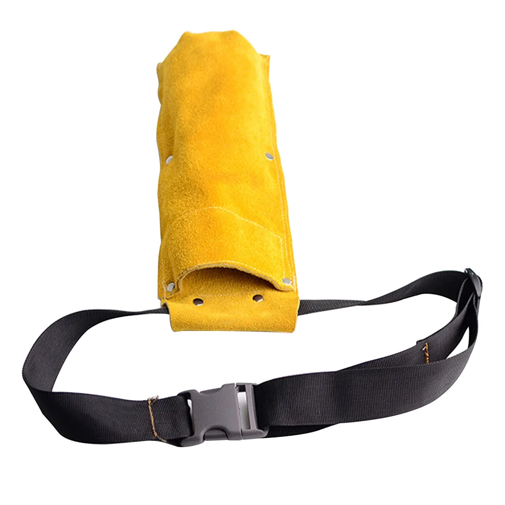 

Welding Rod Bag Artificial Cowhide Hiking Electrode Holder Car Motorcycle Hanging Tool Travel Hardware Flame Retardant Waist