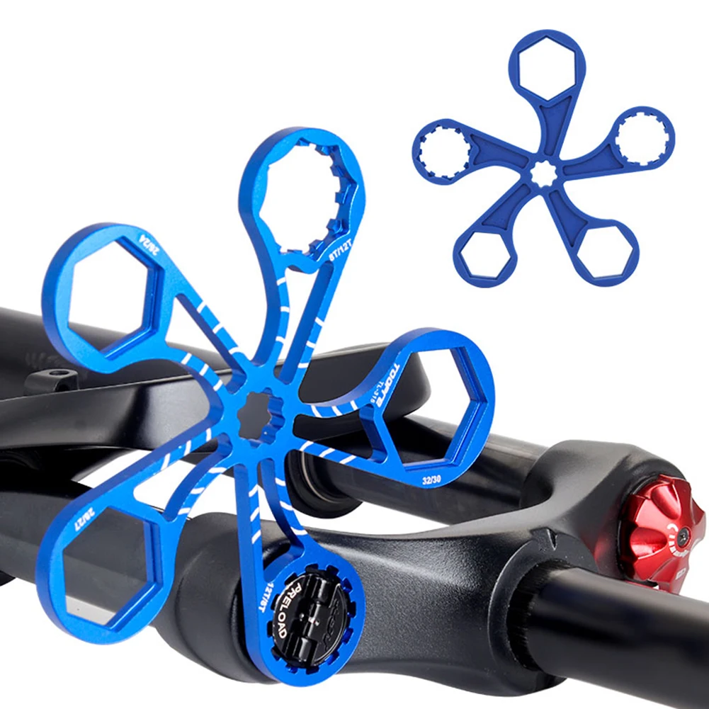 

TOOPRE Bicycle Suspension Front Fork CAP Wrench forSR Suntour Extender Spanner Bike Removal Installation Disassembly Repair Tool