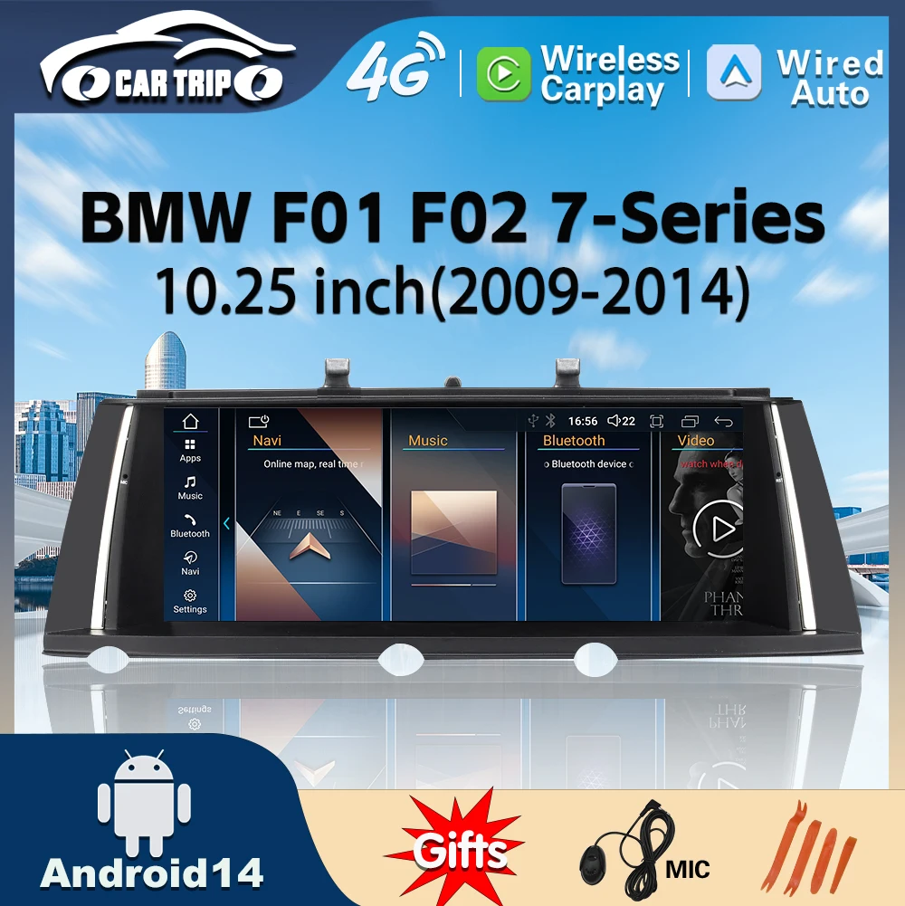 Заводская цена автомобильный беспроводной ковер система Android видеоплеер BMW 7