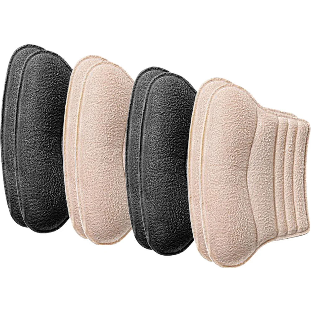 

4 Pairs Heel Sticker Half Size Pad Portable Pads Kids Liners Comfortable Stickers Daily Imitation Suede Cushions Child