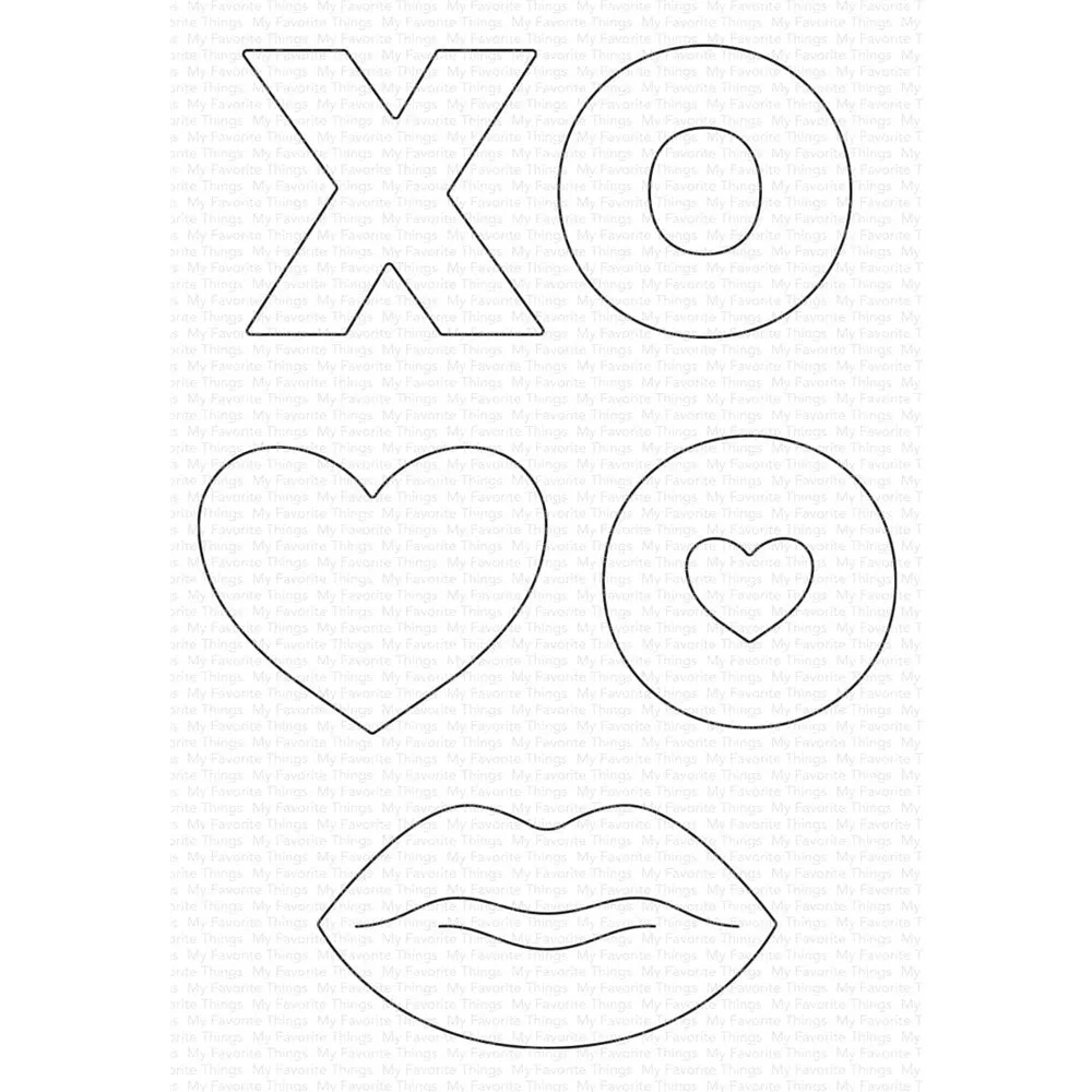 

Love Icons Valentine's Day Metal Cutting Dies Scrapbooking for January 2023 New Paper Making Embossing Frames Card Set