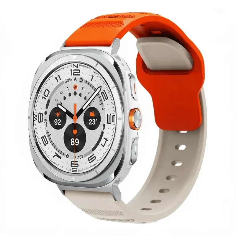 Ремешок силиконовый для Samsung Galaxy Watch Ultra 47 мм сменный спортивный браслет аксессуар