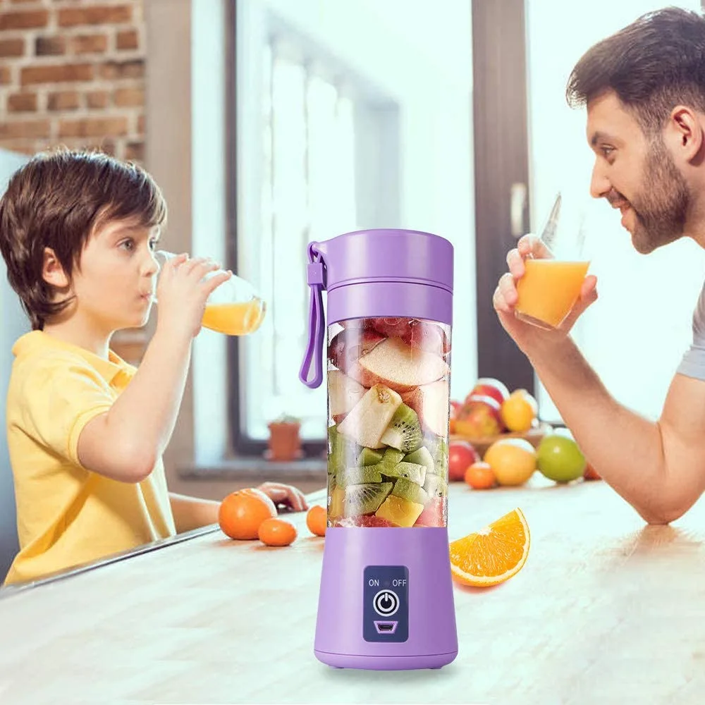 

Portable Electric Juicer Blender 380ML Handheld USB Juicer Bottle Rechargeable Mini Food Processor Juice Cup Kitchen Gadgets
