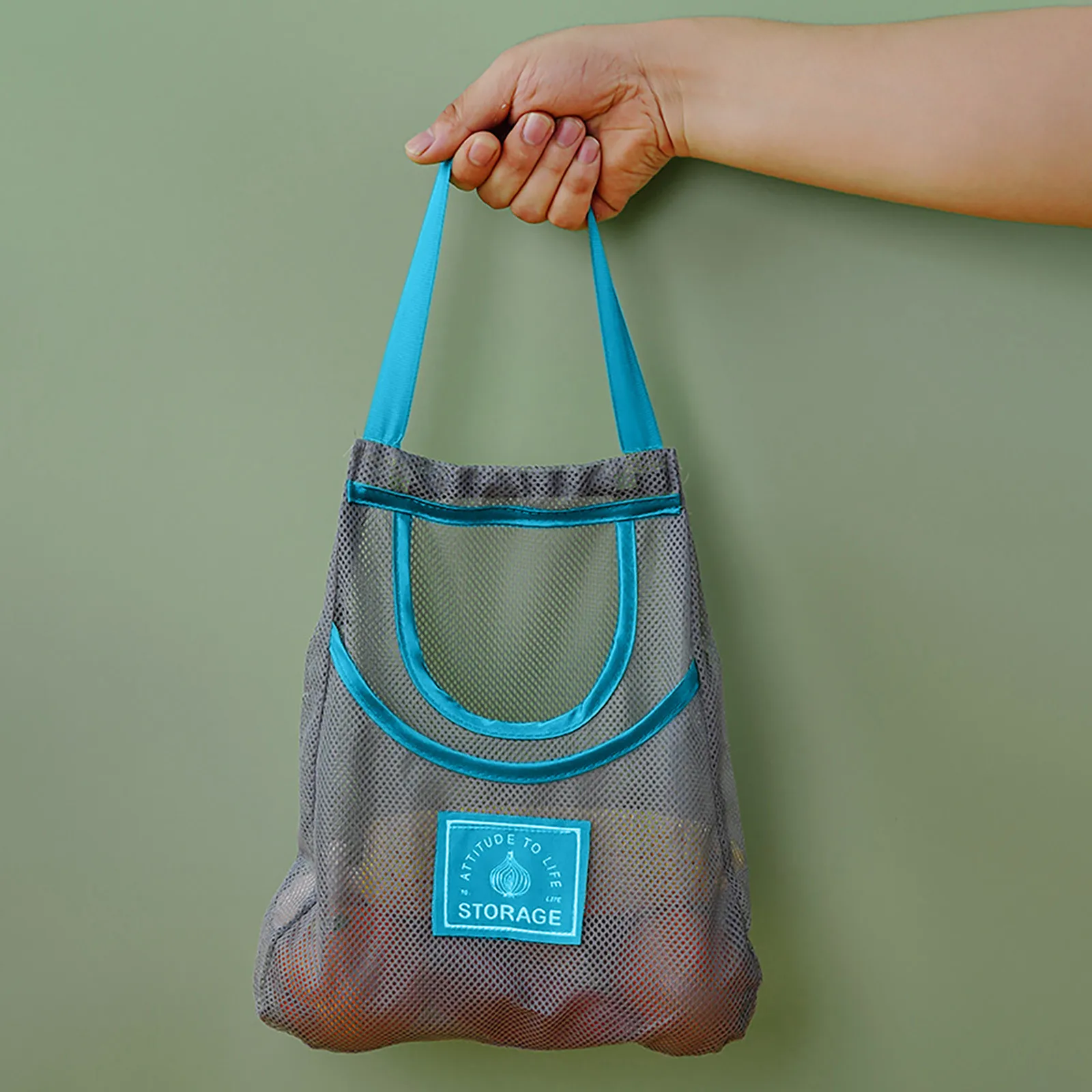 

Plastic Pantry Organizer Bins Household Fruit And Vegetable Mesh Bag Foldable Tote Shopping Bag Reusable Tote Bag Recycling