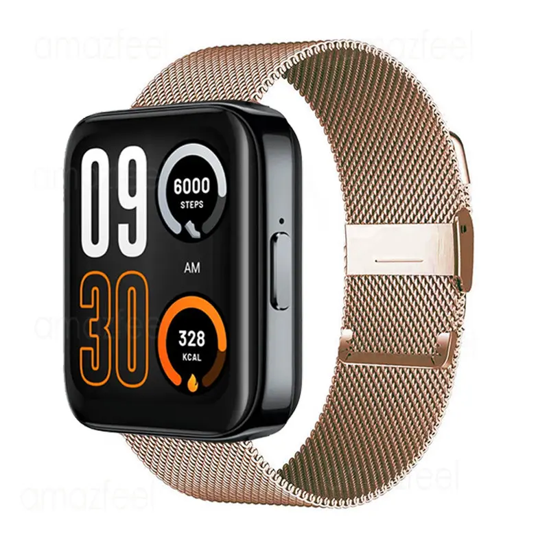 

Metal Watchband For Realme Watch 3 Smart Watch Accessories Stainless Steel Mesh Bracelets For Realme Watch 2/2 Pro Wrist Strap