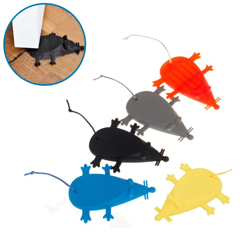 

Portable Mouse Shaped Silicone Door Stop Lock Creative Stopper Cute Girl Cartoon Draft Stopper Floor Hot Sale Free Shipping