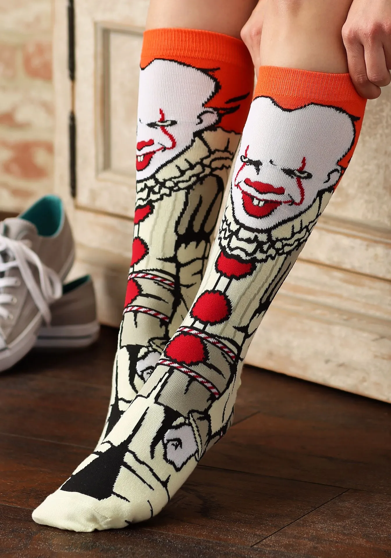 Hot Sale 1Pair Marvel Anime Print Socks Men's Women socks Cartoon Knee-High Cosplay Sock Hip Hop Adult Casual |