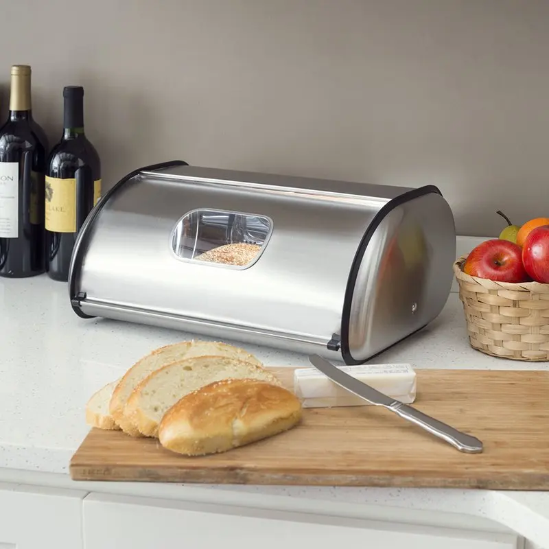 

Steel Bread Box - Silver